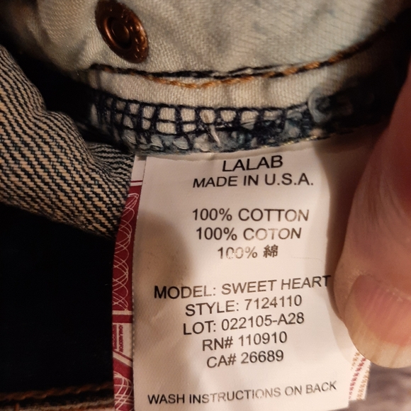 Chip and Pepper Sweetheart - Frog Creek Jeans Size 27 NWT - Picture 6 of 16